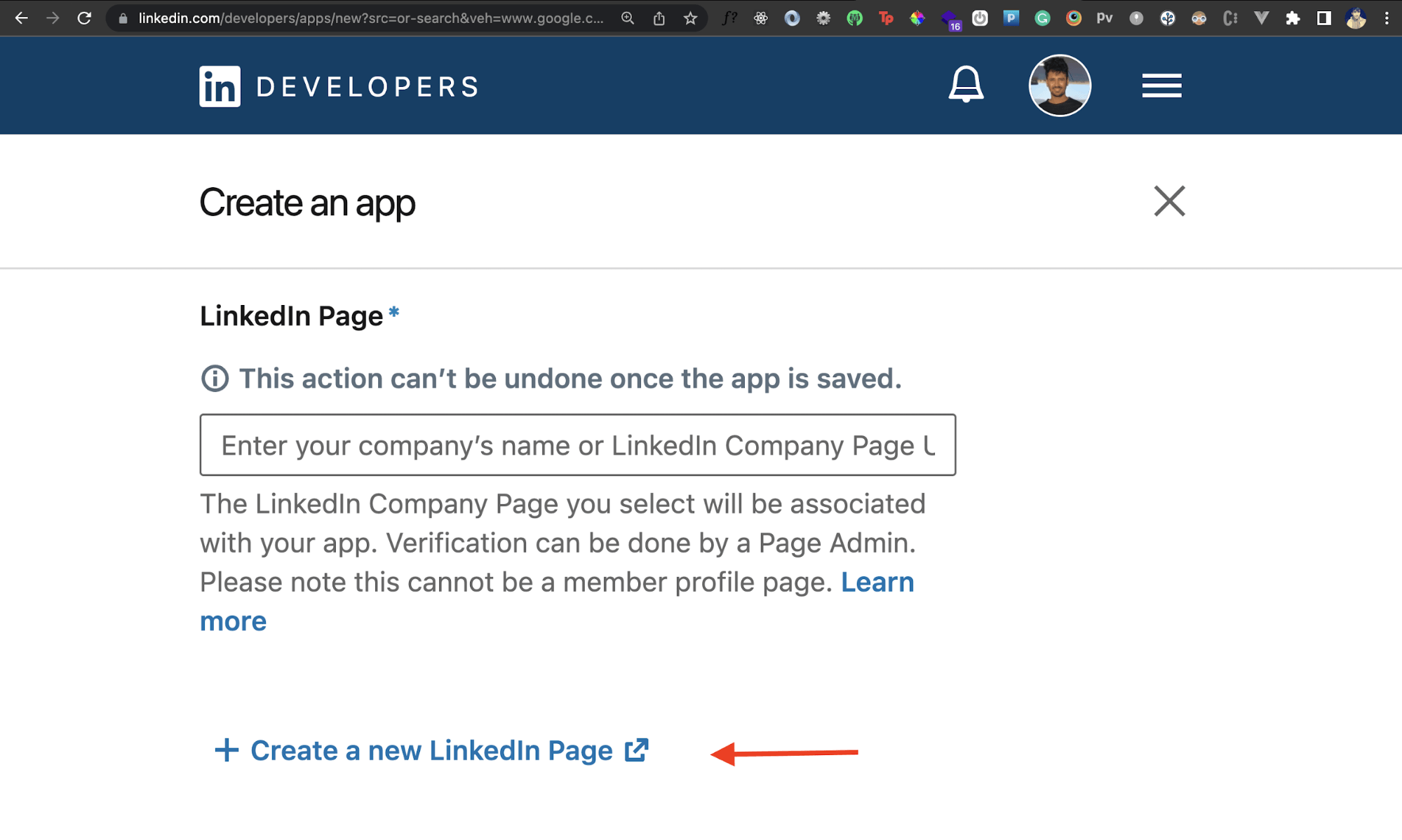 LinkedIn OAuth with-shadow